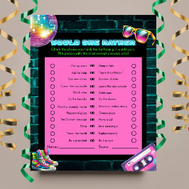 彼女は？90sネオンディスコ誕生日ゲーム