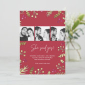 彼女は、Yesのクリスマスカード写真婚約 シーズンカード (スタンド正面)