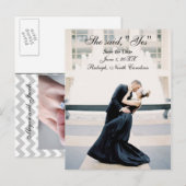 彼女は、"Yes"日付を保存する – ポストカード (正面/裏面)