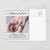 彼女は、"Yes"日付を保存する – ポストカード (裏面)