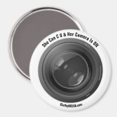 彼女はC Uと彼女のカメラは磁石に乗っている マグネット (正面/裏面)