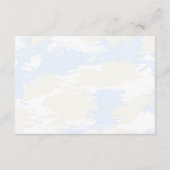 彼女はCloud 9アドバイスでBrideブライダルシャワー エンクロージャーカード (裏面)