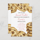 彼女はCookieの卒業頭が切れる招待状 招待状 (正面/裏面)