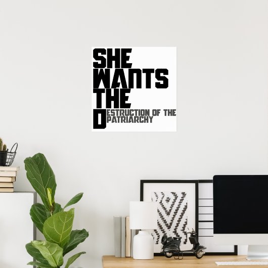 彼女はDが欲しい ポスター (ホームオフィス)