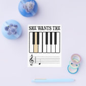 彼女はDのピアノ音楽を欲しがっている チラシ (シングル)