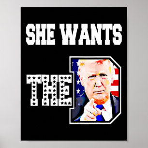 彼女はDドナルドトランプ2024を望んでいる ポスター
