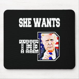彼女はDドナルドトランプ2024を望んでいる マウスパッド