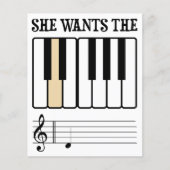 彼女はDピアノの音楽を欲しがっている チラシ (正面)
