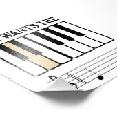 彼女はDピアノの音楽を欲しがっている フォトプリント            (角)