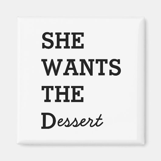 彼女はD磁石が欲しい マグネット (正面)