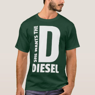 彼女はD Funny Diesel Loverトラックの石炭が欲しい Tシャツ
