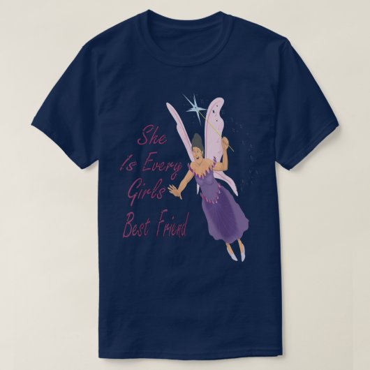 彼女はGiのための最高のすべての女の子の友人の妖精Tシャツである Tシャツ (デザイン正面)