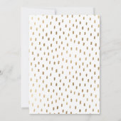 彼女はIt金ゴールドと白の卒業発表をした 招待状 (裏面)