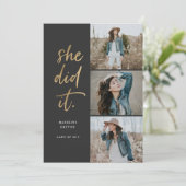 彼女はIt金ゴールドと黒の卒業発表をした 招待状 (スタンド正面)