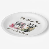 彼女はOui ParisブライダルシャワーParisian Brunchと述べた ペーパープレート (アングル)