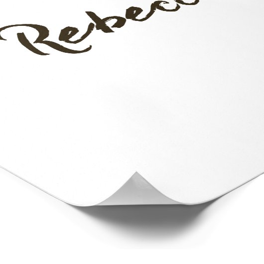 彼女はOui ParisブライダルシャワーParisian Brunchと述べた ポスター (角)