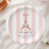 彼女はOui Paris Bowエッフェルタワーブライダルシャワーと述べた ペーパープレート