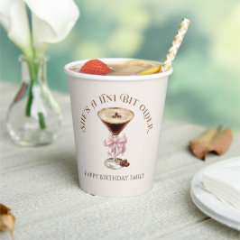 彼女はTiniビット年上エスプレッソMartini誕生日 紙コップ