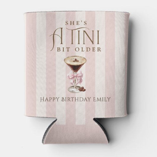彼女はTiniビット年上エスプレッソMartini誕生日 缶クーラー (正面)