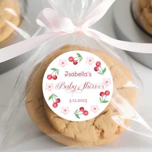 彼女はTop Babyシャワーのさくらんぼである ラウンドシール