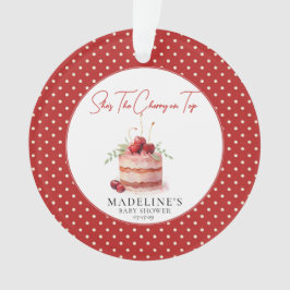 彼女はTop Baby Showerのさくらんぼ オーナメント
