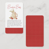 彼女はTop Baby Shower Enclosureカードのさくらんぼ エンクロージャーカード (正面/裏面)