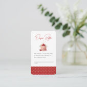 彼女はTop Baby Shower Enclosureカードのさくらんぼ エンクロージャーカード (スタンド正面)