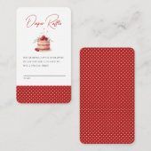 彼女はTop Baby Shower Enclosureカードのさくらんぼ エンクロージャーカード (正面/裏面)