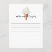 彼女はVanillaのスクープされたブライダルアドバイスカード エンクロージャーカード (正面)