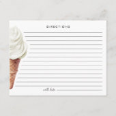 彼女はVanillaのスクープされたブライダルレシピカード エンクロージャーカード (裏面)