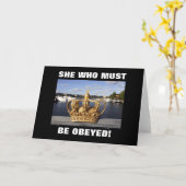 彼女はWHO従われなければなりません! カード (黄色い花)