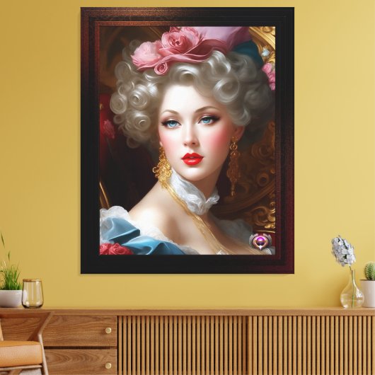 彼女はXzendor7によって愛を探している キャンバスプリント (インサイチュ (リビング))