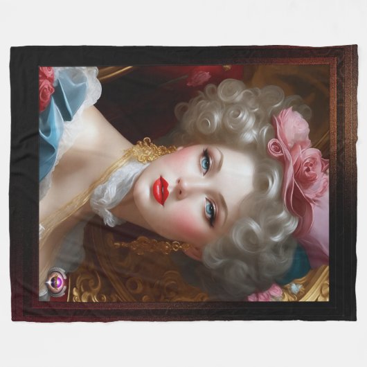 彼女はXzendor7によって愛を探している フリースブランケット (正面(横))