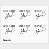 彼女はYESおもしろい – メンズ婚約フィアンセ スクエアシール (シート)