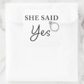 彼女はYESおもしろい – メンズ婚約フィアンセ スクエアシール (バッグ)