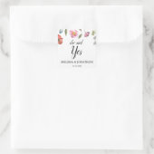 彼女はYesかわいらし春フローラ婚約パーティ スクエアシール (バッグ)