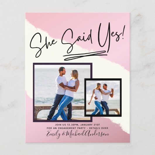彼女はYesと言った！手書き写真婚約パーティ (正面)
