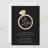 彼女はYesのブライダルシャワーの招待を言った 招待状 (正面)