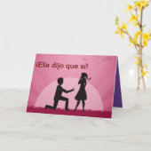 彼女はYesを言っスペインのた カード (黄色い花)