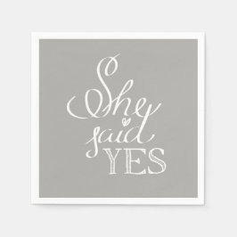 彼女はYESカクテルナプキンスと言った スタンダードカクテルナプキン