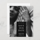 彼女はYesカスタム写真を救私たちの日付 案内ポストカード (正面/裏面)