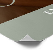 彼女はYesセージ婚約写真ウェルカムサインを述べた ポスター (角)