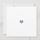 彼女はYesタイポグラフィダスティブルー日付を保存して言った 招待状 (裏面)