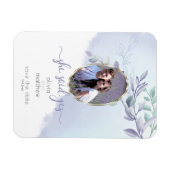 彼女はYesフローラオーバル日付を保存する マグネット (横)