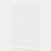 彼女はYesブライダルシャワーアクリルの歓迎サインを述べた アクリルサイン (傾斜)