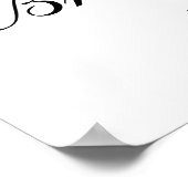 彼女はYesブライダルシャワー歓迎サインを言った ポスター (角)