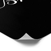 彼女はYesブライダルシャワー歓迎サインを言った ポスター (角)