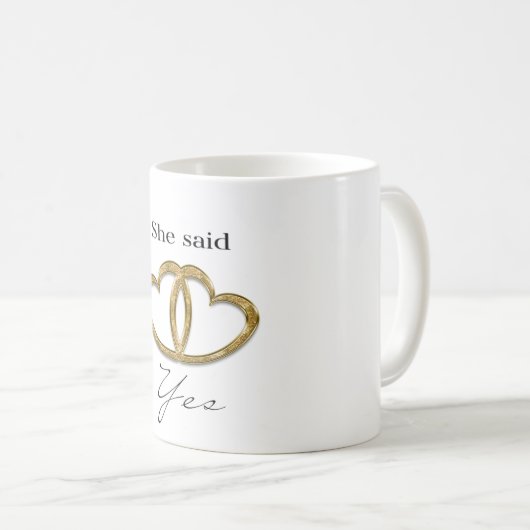 彼女はyesマグと言った コーヒーマグカップ (正面右)