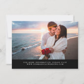 彼女はYesミニマルシンプル主義ブラックスクリプトを言った セーブザデート (裏面)