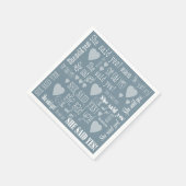 彼女はYes中青婚約パーティと言った スタンダードカクテルナプキン (角)